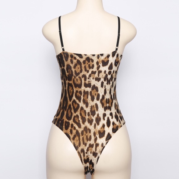 LEOPARD BANDAGE BODYSUIT/SWIMSUIT - Picture 8 of 8